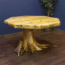 Cedar Lake From The Shire Stump Octagon Table Octagon Table Dining Table Rustic Table