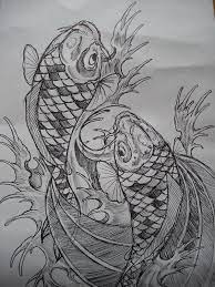 Koi Fish Tattoo Designs Koi Fish Tattoo Design Koi Fish Tattoo Pond Sketch