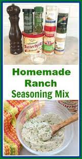 Diy Ranch Seasoning Mix Recipe Homemade Seasonings Recipes Seasoning Mixes