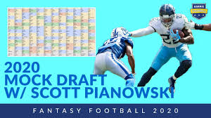Mock drafts for fantasy football ' 20 are closed for the season. 2020 Fantasy Football Mock Draft 1 2 Ppr With Scott Pianowski Youtube