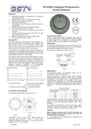 Demonstration video for smoke detector alarm circuit. Di 9102e Intelligent Photoelectric Smoke Detector Manualzz