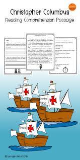 This Engaging Christopher Columbus Reading Comprehension Passage For Grades 1 2 Christopher Columbus Reading Reading Comprehension Reading Comprehension Skills