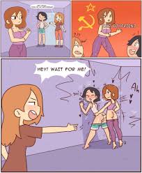 Rule 34 - 1boy 2futas Against Wall Anal Anal Sex Ass Balls Big Breasts  Black Hair Blush Breasts Bulge Cleavage Closed Eyes Comic Communism Curvy  Dialogue Dickgirl Dickgirlmale Digital Media (artwork) English