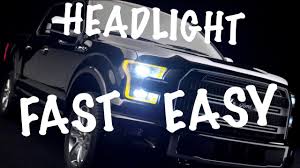 2015 2017 f150 headlight bulb replacement easy method