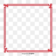 Chinese Style Border Red Festive Element Spring Festival Greeting Card Red Png And Vector With Transparent Background For Free Download Border Design Retro Background Prints For Sale
