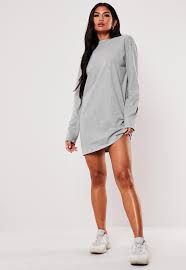 Tall Gray Basic Long Sleeve T Shirt Dress Missguided Find great deals on ebay for women long sleeve tee shirt. tall gray basic long sleeve t shirt dress