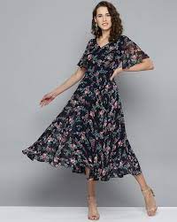 Simplicity pattern 8292 misses'/miss petite dresses. Buy Navy Blue Dresses For Women By Rare Online Ajio Com