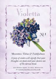 Violetta Flower Meanings Language Of Flowers Flower Quotes