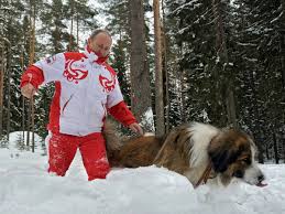 Vladimir putin is one of the most terrifying men on earth, if only because he's the only world leader to clarify, vladimir putin really does have a black belt in judo, that wasn't just something we made. Pup Lover Vladimir Putin Gets Furry Gift For Birthday From Turkmen Leader Oneindia News