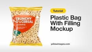4528 x 2598 size : Plastic Bag With Chili Kabanos Sausage Mockup In Bag Sack Mockups On Yellow Images Object Mockups