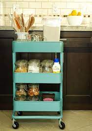 Giantex kitchen island cart, home bar serving cart, kitchen trolley with 3 large drawers, storage shelf and 3 tier shelves, rolling storage cabinet, mobile kitchen cart (black) 4.1 out of 5 stars 126 $149.99 $ 149. Ikea Raskog Cart 5 Ways Ikea Kitchen Cart Kitchen Storage Cart Ikea Raskog