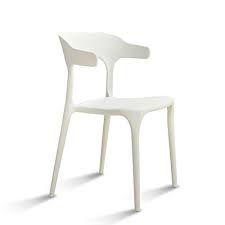 Lrw Modern Simple Plastic Dining Chair Nordic Fashion Leisure Chair Restaurant Creative Backrest Stool White Plastic Dining Chairs Leisure Chair Shop Chair