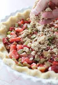Strawberry Rhubarb Crumble Pie Summer Pie Recipe Summer Pie Recipes Strawberry Rhubarb Crumble Rhubarb Recipes