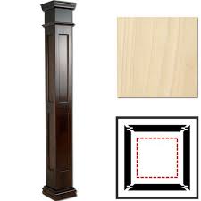 Poplar Wooden Column Wraps 10 X 10 Square Double Recessed Panel Wooden Columns Column Wrap Wood Doors Interior