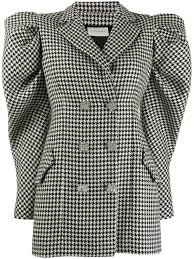 Giuseppe Di Morabito Houndstooth Blazer Dress Black