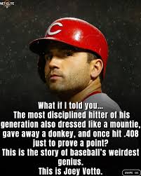 Joey Votto wasn't just a great hitter—he was a baseball anomaly. He walked  more than he struck out. He studied the game like a scientist. And he  played it like an artist.