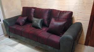 طقم كنب لون خمري فاخر Luxurious Burgundy Sofa Set Youtube