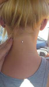 Dermal Neck Piercing Neck Piercing Microdermal Piercing Dermal Piercing