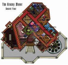 Haunted Mansion Second Floor Plan By