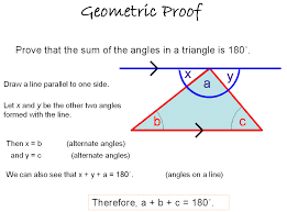 Proof Of Sum On The Interior Angles Of A Tri Thm Triangle Angles Interior And Exterior Angles