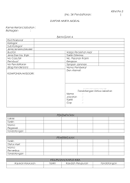 Unit rekod aset & stor bekalan pejabat bendahari utem. 2 Kew Pa 2 Daftar Harta Modal