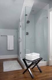 In the case of an attic with a sloped ceiling, the ceiling can drop as low as 60 inches . Shower Good Use For Odd Spaces Sloped Ceiling Bathroom Attic Rooms Attic Shower