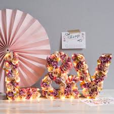 Light Up Flower Marquee Initial Lights For Your Wedding Flower Letters Lighted Letters Marquee Lette Decoracion De Letras Letras De Carton Letras De Flores