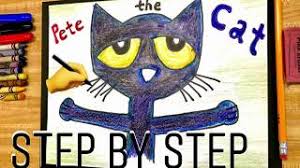 How to draw a cat tutorial. How To Draw Easy Pete The Cat Step By Step Drawing With Background And Time Lapse Petethecat Art Youtube
