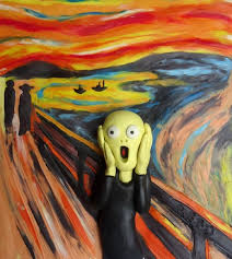 Mi versión en plastilina de "El Grito", del pintor expresionista Edvard  Munch. — Steemit