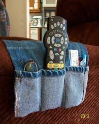Arm Chair Caddy Adventures In The Ballpark Chair Pockets Blue Jeans Crafts Remote Holder