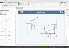 It shows the components of the circuit as simplified shapes, and the power and signal connections between the devices. Electrical Diagram Software Create An Electrical Diagram Easily