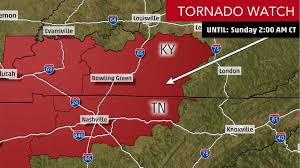 Footage shared on social media showed collapsed garden walls. The Weather Channel On Twitter A New Tornado Watch Has Been Issued For Parts Of Central Kentucky And Central Tennessee Through The Early Morning Hours Conditions Remain Favorable For Tornadoes Flash Flooding