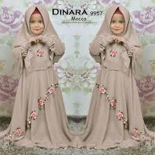 Bordir tempel untuk baju koko. Dinara Mocca Rp65 Baby Syarie Umur 4 Smp 7 Tahun Maxi Tgn Pjg Bordir Tempel Bergo No Pad Full Spandex Kor Gaun Bayi Perempuan Gaun Gadis Kecil Baju Anak