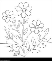 Simple Flower Coloring Page Free Printable Coloring Page