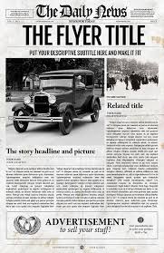 Free newspaper article template for e docs editable word. 30 Old Vintage Newspaper Templates Free Word Pdf Template Republic