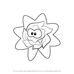 Free printable om nom coloring page for kids to download, cut the rope coloring pages Learn How To Draw Ginger From Cut The Rope Cut The Rope Step By Step Drawing Tutorials