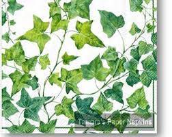 Ivy Leaf Print Napkins Printed Napkins Napkins Unique Items Products