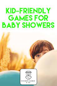 Kid Friendly Games For Baby Showers Kids Love Playing The Rowdy Style Of My Water Broke Budget Baby Shower Baby Shower Games Water Broke Baby Shower Game