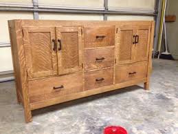 Maybe you would like to learn more about one of these? Custom Arts Crafts Double Sink Vanity By Bungalow White Oak Furniture Custommade Com