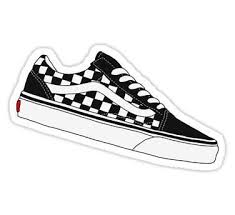 Black And White Checkered Vans Wallpaper Image Result For Aesthetic Sticker Theme Black And White Vans Stickers Black Stickers Aesthetic Stickers