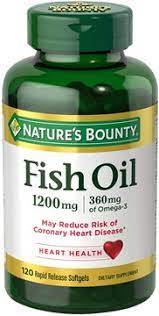 Fish Oil 1 200 Mg 120 Rapid Release Softgels Nature S Bounty Be Your Healthy Best