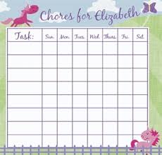 Pink Pastures Chore Chart