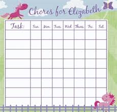 Pink Pastures Chore Chart