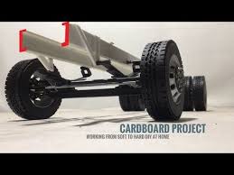 Remote Control Car Cardboard Suspension Truck With Chassis Truck Handmade At Home Youtube Remote Control Cars Car Trucks