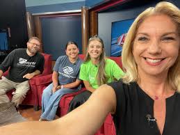 Full house at 4! Brail, Rachel and Erinn told us about this year's Topeka  Cello Collective concert at Evergy Plaza; Irene and Latesha shared details  about their second pool party for families