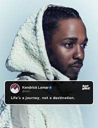 Kendrick Lamar with a message.