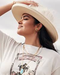 Baroque Ella Vintage Gold Long Pendant Necklace in Variegated Dark Teal  Magnesite