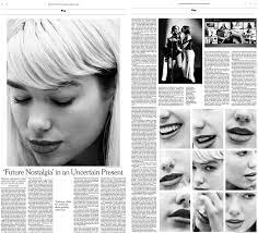 The ad, which accused all. Dua Lipa On Twitter New York Times Sunday Cover Grab Yours This Sunday 12th Of April Had Such A Lovely Time Talking To Caryn Ganz Thank You For The Sweeet Write Up