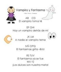 Poema De Halloween Vampiro Y Fantasma En Espanol Spanish Teaching Resources Bilingual Teaching Dual Language Classroom