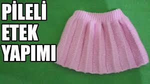 Pileli Etek Yapimi Orgu Modelleri Baby Knitting Patterns Pileli Etek Orgu